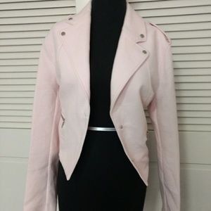 Pink Zara Moto Jacket